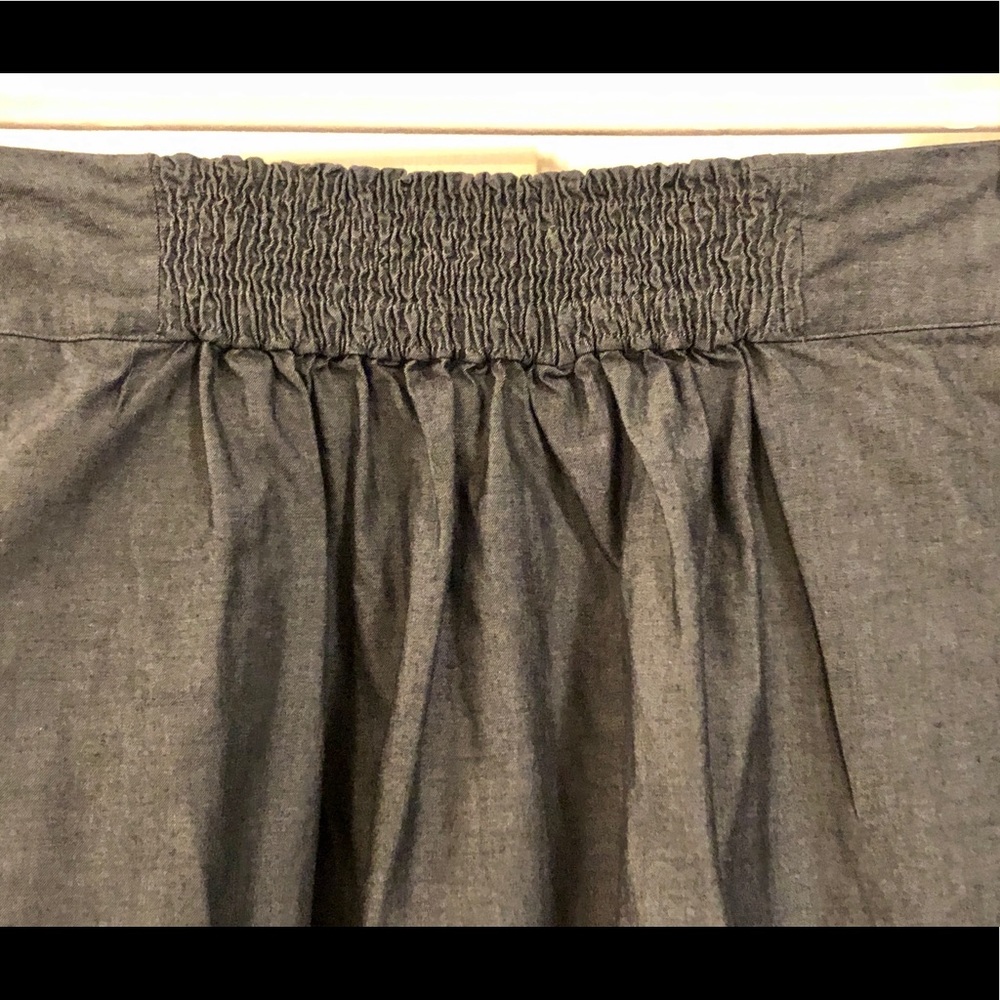 Grey cotton zip skirt with pockets - Sz L - Picture 3 of 12